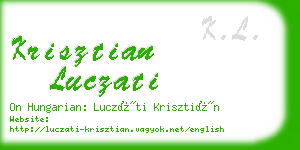 krisztian luczati business card